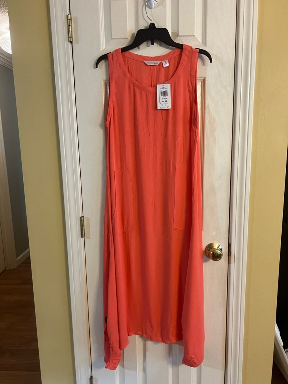Coral Sleeveless Maxi Dress